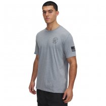Under Armour Freedom Skull T-Shirt - Steel Light Heather / Black - 2XL