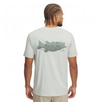 Under Armour Mens Bass Short Sleeve - Hydro Green / Silica Green - 2XL