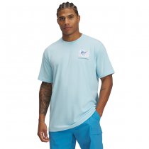 Under Armour Mens Marlin Capture Flag Short Sleeve - Stream / White - 2XL