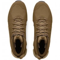 Under Armour Mens Micro G Strikefast Mid Tactical Shoes - Brown / City Khaki / Navy Blue - 12