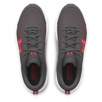 Under Armour Mens Charged Assert 10 Running Shoes - Castlerock / Castlerock / Racer Red - 10.5