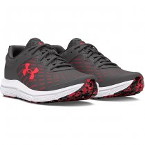 Under Armour Mens Charged Assert 10 Running Shoes - Castlerock / Castlerock / Racer Red - 11.5