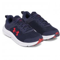 Under Armour Mens Charged Assert 10 Running Shoes - Navy Blue / Navy Blue / Red - 14