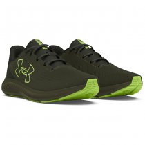 Under Armour Mens Charged Pursuit 3 Big Logo Running Shoes - Olive / Baroque Green / Morph Green - 11.5