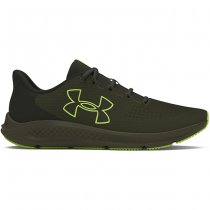 Under Armour Mens Charged Pursuit 3 Big Logo Running Shoes - Olive / Baroque Green / Morph Green - 8