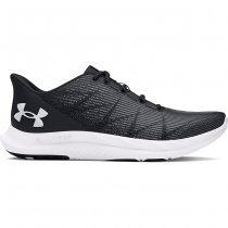 Under Armour Mens Charged Speed Swift Running Shoes - Black / White / White - 12.5
