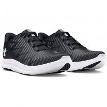 Under Armour Mens Charged Speed Swift Running Shoes - Black / White / White - 12.5