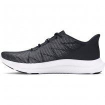 Under Armour Mens Charged Speed Swift Running Shoes - Black / White / White - 13