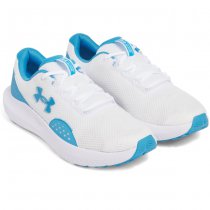 Under Armour Mens Surge 4 Running Shoes - White / Ether Blue - 9
