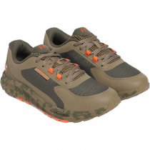 Under Armour Mens Bandit Trail 3 Running Shoes - Marine OD Green / Bayou / Ares Red - 14