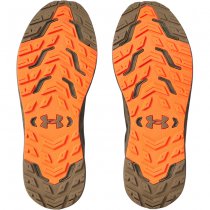 Under Armour Mens Bandit Trail 3 Running Shoes - Marine OD Green / Bayou / Ares Red - 14