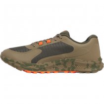 Under Armour Mens Bandit Trail 3 Running Shoes - Marine OD Green / Bayou / Ares Red - 7