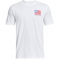Under Armour Mens Freedom Left Chest T-Shirt - White / Steel - L
