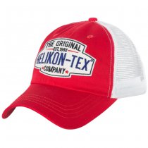 Helikon Trucker Logo Cap Cotton Twill - Red / White