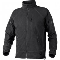 Helikon Alpha Tactical Grid Fleece Jacket - Black - M