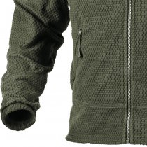 Helikon Alpha Tactical Grid Fleece Jacket - Olive - M