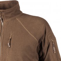 Helikon Alpha Tactical Grid Fleece Jacket - Coyote - M