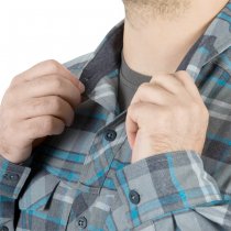 Helikon Defender Mk2 Pilgrim Shirt - Blue-Plaid - M