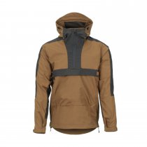 Helikon Woodsman Anorak Jacket - Black / Taiga Green - XS