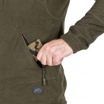 Helikon Alpha Tactical Grid Fleece Jacket - Navy Blue - M