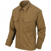 Helikon Woodsman Shirt - Coyote / Taiga Green A - L