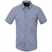 Helikon-Tex Covert Concealed Carry Short Sleeve Shirt - Royal Blue Checkered - 3XL