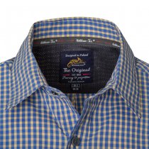 Helikon-Tex Covert Concealed Carry Short Sleeve Shirt - Royal Blue Checkered - 3XL