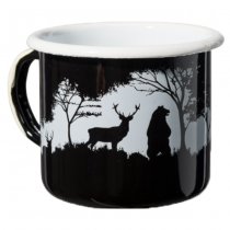 Helikon Wild Camp Enamel Mug 0.35L - Black / White