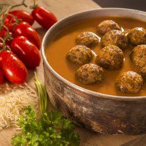Adventure Menu Meatballs with Basmati Rice & Tomato Sauce