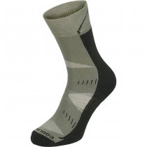 FoxOutdoor Trekking Socks ARBER Padded Sole - Black / Olive