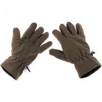 MFH Fleece Gloves 3M Thinsulate - Olive - XL