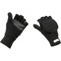 MFH Knitted Glove-Mittens 3M Thinsulate - Black - L
