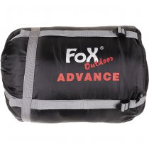 FoxOutdoor Mummy Sleeping Bag Advanced - Black / Grey