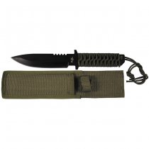 FoxOutdoor Wrapped Handle Knife - Olive