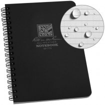Rite in the Rain Polydura Side-Spiral Notebook 4.875 x 7 - Black