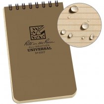 Rite in the Rain Polydura Top-Spiral Notebook 3 x 5 - Tan