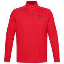 Under Armour Tech 1/2 Zip Long Sleeve - Red - S