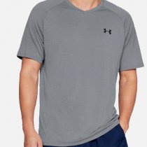 Under Armour Tech V-Neck Short Sleeve - Grey - 2XL - Regular