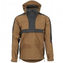 Helikon Woodsman Anorak Jacket - Earth Brown / Black B - XS