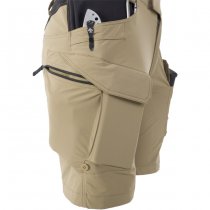 Helikon Women's OTS Outdoor Tactical Shorts 8.5 - Khaki / Black - S