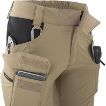 Helikon Women's OTS Outdoor Tactical Shorts 8.5 - Khaki / Black - L