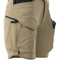 Helikon Women's OTS Outdoor Tactical Shorts 8.5 - Khaki / Black - XL