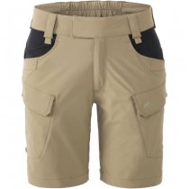 Helikon Women's OTS Outdoor Tactical Shorts 8.5 - Black / Shadow Grey - XS