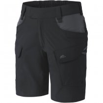 Helikon Women's OTS Outdoor Tactical Shorts 8.5 - Black / Shadow Grey - L